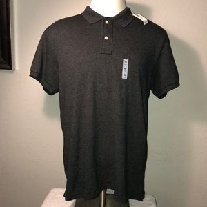 NWT Old Navy Classic Polo, Charcoal Gray